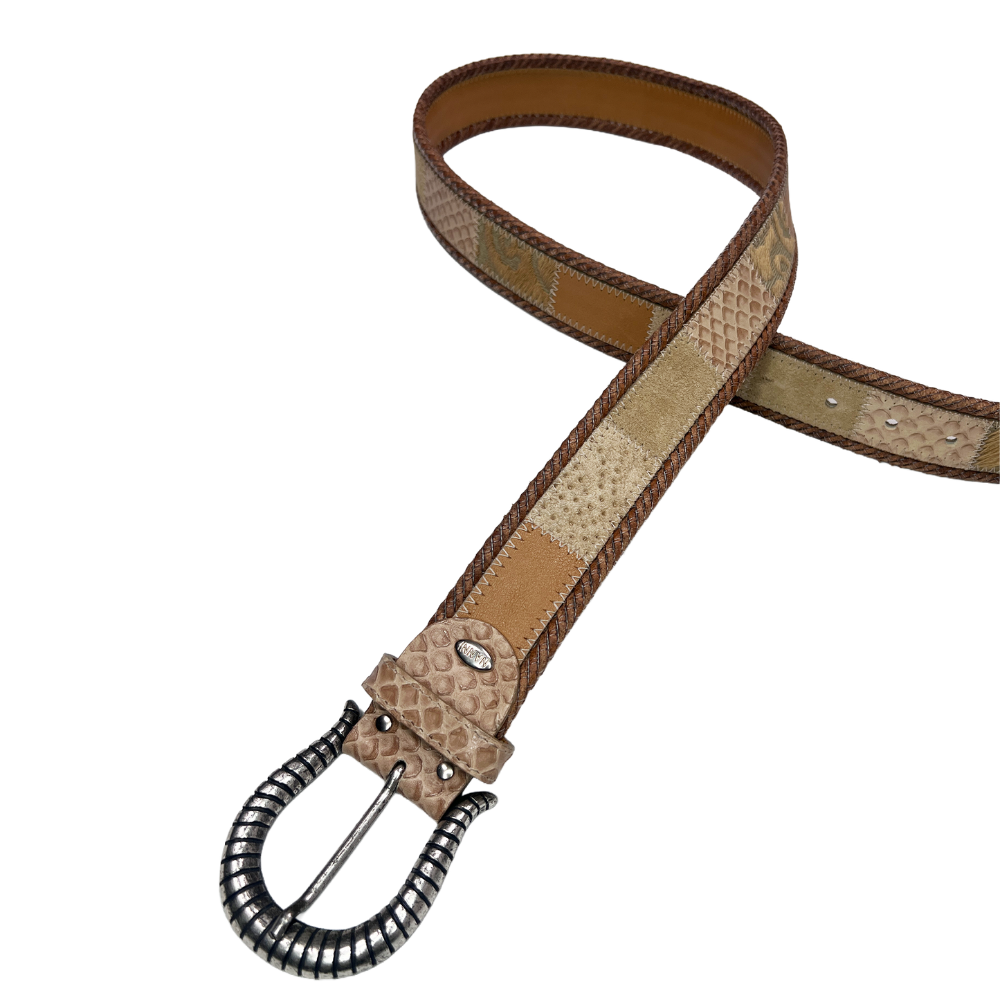 Nanni Patchwork Leather Belt